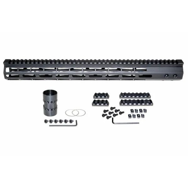 7"/ 10"/ 13"/ 15"/ 17"/ 19"  M-lok Free Float Handguard For AR-15, Id 1.44", 9oz, Fits 223 / 5.56, Black
