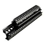 Saiga AK Rifle 7.62x39 2 Piece Handguard Quad Rail - Aluminum - Black