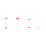 Kexuan Mini Reflex Red/green Dot Sight - 4 Reticle Patterns, Dovetail 3/8" Mount