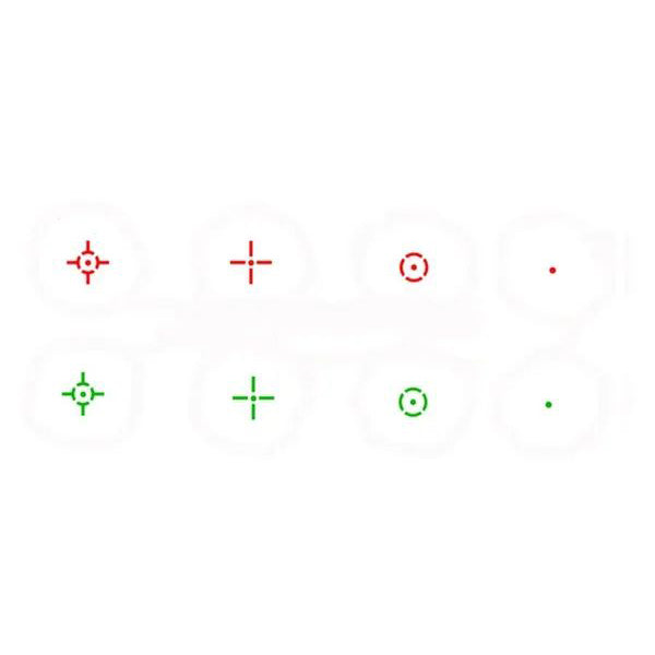 Kexuan Mini Reflex Red/green Dot Sight - 4 Reticle Patterns, Dovetail 3/8" Mount
