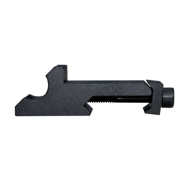 45 Degree Offset Picatinny Rail, Single Slot - Aluminum - Black