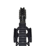 11/16x24 Shark Style Muzzle Brake For .458 Socom .450 Bushmaster, Steel, Black