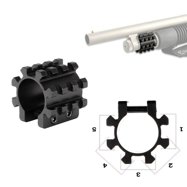 TACPOOL 12 Gauge Shotgun Tri Rail Picatinny Barrel Mount