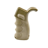 AR Style Fixed Polymer Pistol Rear Grip, Beavertail Designed with Storage