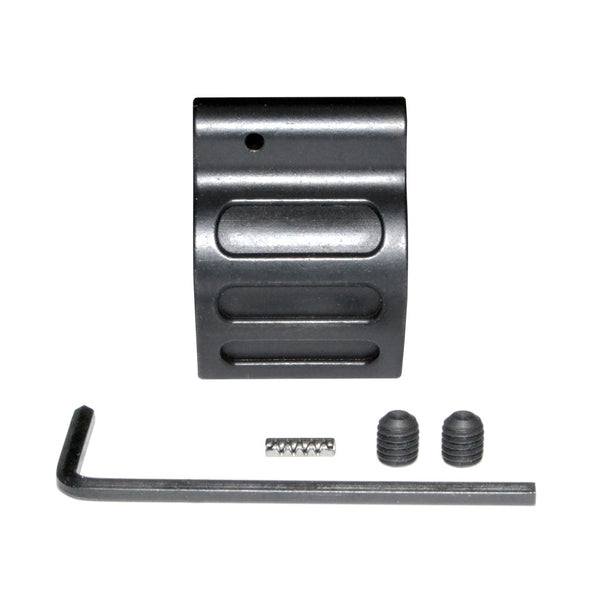 0.750" AR15 .223/5.56 Low Profile Gas Block, 0.750 Black Steel / Stainless Steel