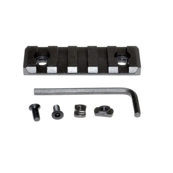 M-lok to Picatinny Adapter Rail Kit (black) For Mlok Handguard Rails - 1 X 5 Slot, 1 X 7 Slot, 1 X 9 Slot