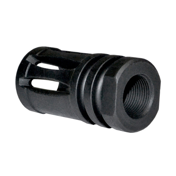 1/2x28 Bird Cage Muzzle Brake For AR-15, Steel, Black
