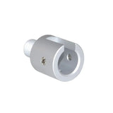 1/2x28 Muzzle Thread Adapter For Ruger 10/22, Aluminum, Black / Silver