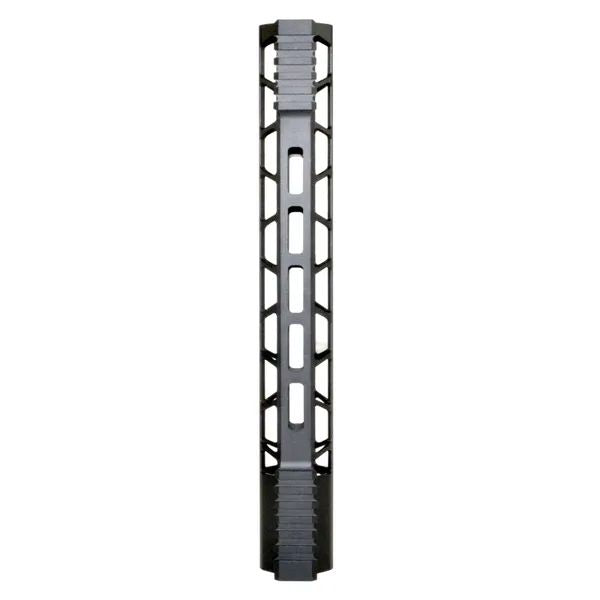 15" M-lok Split Top Rail Free Float Handguard For AR-15, Id 1.32", 12.2 Oz, Fits 223 / 5.56, Black, Made in USA