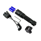 Tactical LED Flashlight With M-lok Ring, 260 Lumens - Includes Remote Pressure Switch & Batteries