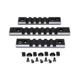 M-lok to Picatinny Adapter Rail Kit (black) for Mlok Handguard Rails - 2 X 5 Slot, 1 X 7 Slot