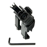 AR Front & Rear 45 Degree Offset A1 A2 Iron Sights - Aluminum - Black