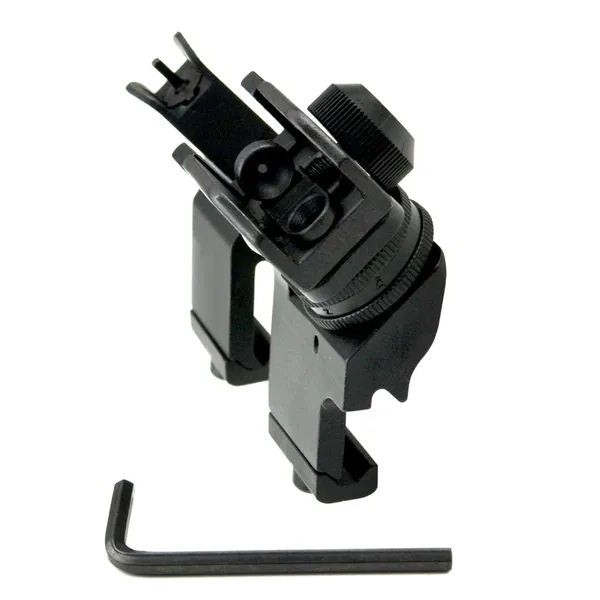 AR Front & Rear 45 Degree Offset A1 A2 Iron Sights - Aluminum - Black