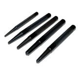 5pc Roll Pin Steel Hole Punch Starter Set 1/16" 1/8" 5/32" 3/16"1/4" Diameters