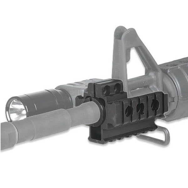 TACPOOL AR-15 Tri-Rail Front Sight Barrel Mount w/ Spacers, Aluminum, Black