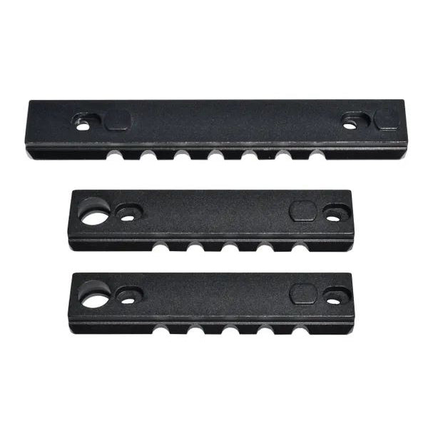 Keymod to Picatinny Adapter Aluminium Rail Kit For Keymod Handguard Rails - 2 X 5 Slot, 1 X 7 Slot - Choose Color