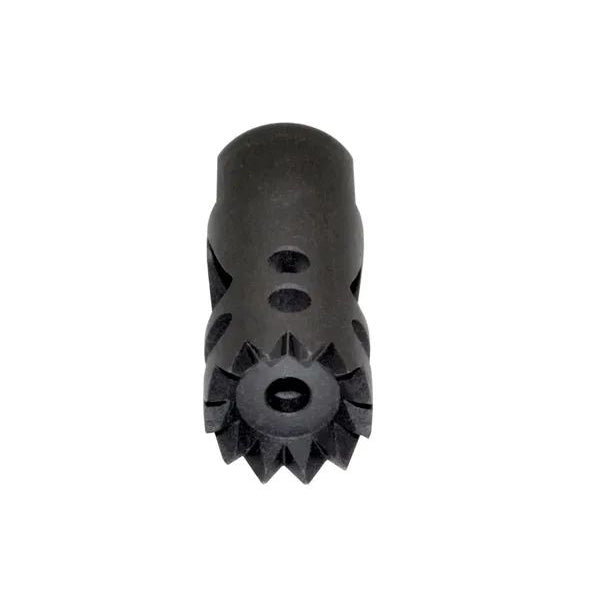 Steel Competition Grade Muzzle Brake Recoil Compensator For AR 10 .308/7.62 Nato, 5/8"x24 Thread, Gunmetal Black
