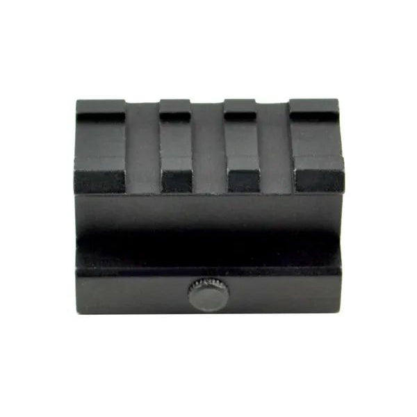 Riser Mount - Medium Profile 0.83" Height - 3 Picatinny Slots - Aluminum - Black