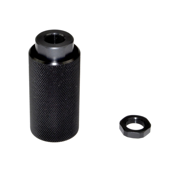 TACPOOL Tactical Reinforced Steel Muzzle Brake with Sound Redirect Option, Black Phosphate Finish