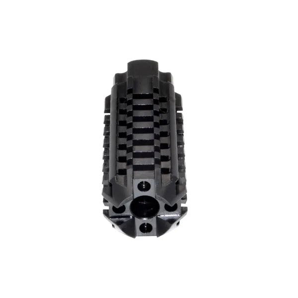 Competition Grade Muzzle Brake Recoil Compensator For AR-15 .223/5.56 Nato, 1/2"x28 Thread, Steel With Black Phosphate Finish