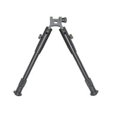 Tall Bipod For Picatinny Handguard Rail, Aluminum, Folding, Height Adjustable 9.75" To 12"