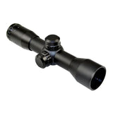 Kexuan 4x32mm Compact Scope With Rangefinder Reticle and 1" Scope Rings For Picatinny Rails