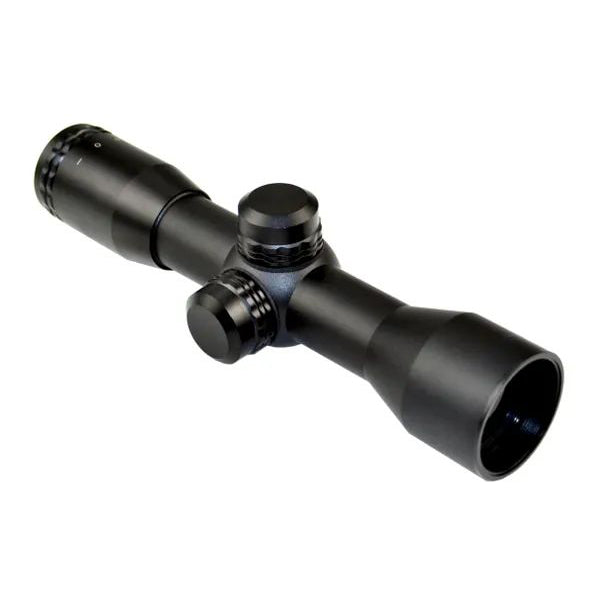 Kexuan 4x32mm Compact Scope With Rangefinder Reticle and 1" Scope Rings For Picatinny Rails