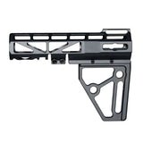 Presma Skeletonized Pistol Arm Brace, Black Anodized Aluminum