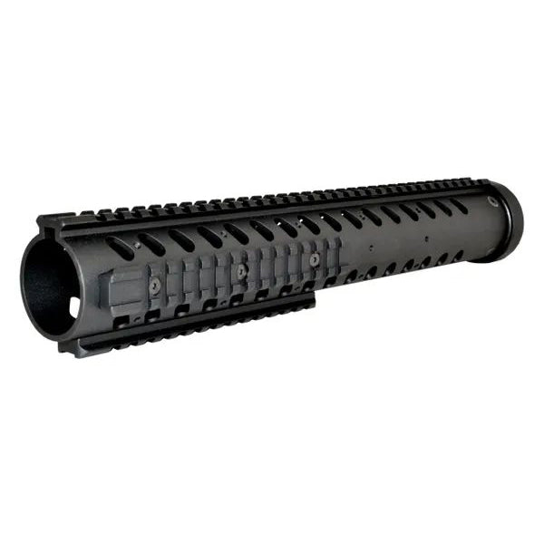 14" Free Float Round Handguard Quad Removable Rail Mount For .223 / 5.56 AR-15 - Black