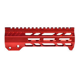 Super Slim 7" M-lok Free Float Handguard For AR-15 223/5.56 and AR Pistols, Red