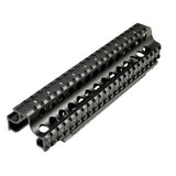 Saiga AK Rifle 7.62x39 2 Piece Handguard Quad Rail - Aluminum - Black