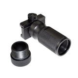TACPOOL Fixed Vertical All-Aluminum Stubby Foregrip with Compartment, 4.1” Black