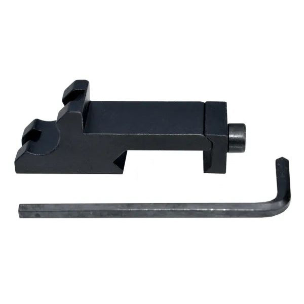 45 Degree Offset Picatinny Rail, Single Slot - Aluminum - Black