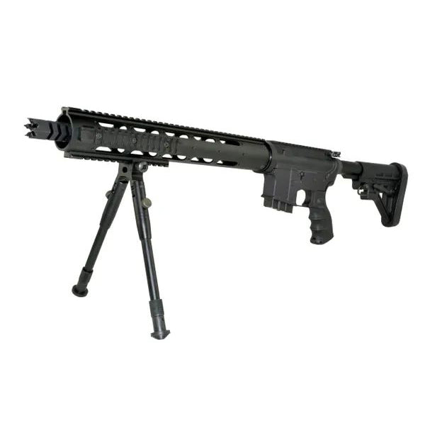 Tall Bipod For Picatinny Handguard Rail, Aluminum, Folding, Height Adjustable 9.75" To 12"