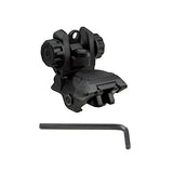 Rear Flip Up AR A2 Backup Sight For Picatinny Rail - Polymer - Black