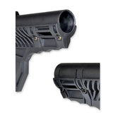 US Patented Pistol Stabilizer Fin Blade Brace Stock for AR Pistol Buffer Tube 1.25", Polymer, Black