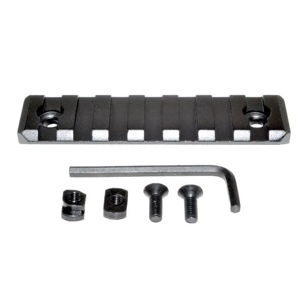 M-lok to Picatinny Adapter Rail Kit (black) For Mlok Handguard Rails - 1 X 5 Slot, 1 X 7 Slot, 1 X 9 Slot