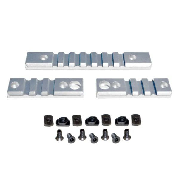 M-lok to Picatinny Adapter Rail Kit For Mlok Handguard Rails - 2 X 3 Slot, 1 X 7 Slot (choice of colors)