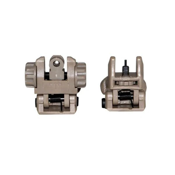 AR Flip-up Backup Sights Set, Tan