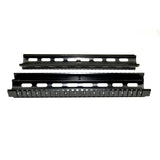 12" Rifle Length 2 Piece Drop-in Quad Rail Handguard Rail - Fits Round Handguard End Cap AR15 .223, Aluminum