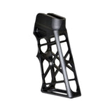 AR Lightweight Skeletonized Rear Pistol Style Grip, Black Anodized Aluminum