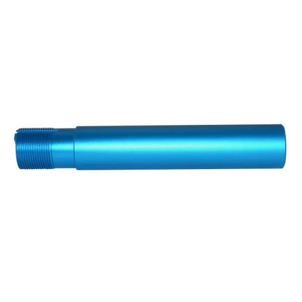 AR-15 Pistol Buffer Tube W/ Sling Swivel Qr Hole, Aluminum, 1.25" od, Silver / Red / Blue / Golden