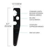 TACPOOL Smithing Multi-Functional CastIe Nut Handy Spanner Wrench…