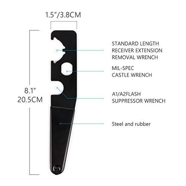 TACPOOL Smithing Multi-Functional CastIe Nut Handy Spanner Wrench…