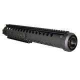 14" Free Float Round Handguard Quad Removable Rail Mount For .223 / 5.56 AR-15 - Black