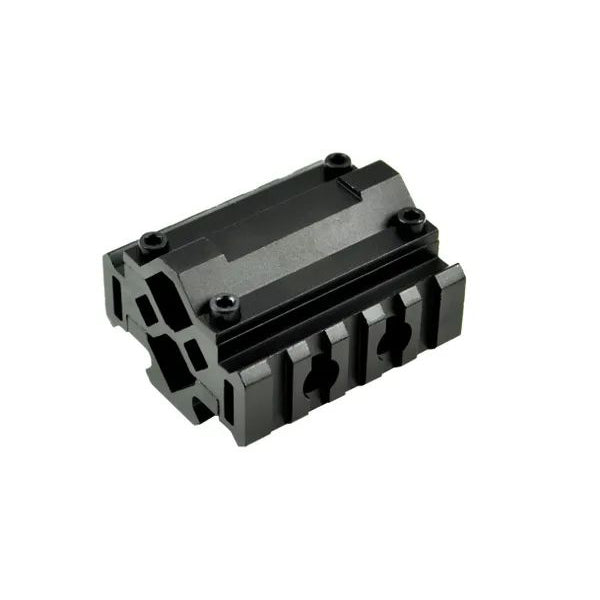 5 Slot Barrel Mount Tri Rail (total 15 Slots) For Diameter .51" to .78" Including AR-15 .750"