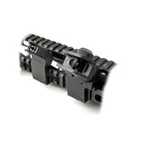 Front & Rear 45 Degree Offset Backup Sights - Polymer - Black / Tan