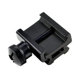 Low Profile Scope Riser Mount - 2 Picatinny Accessory Slots - Aluminum - Black
