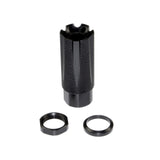 TACPOOL Competition Grade Muzzle Brake Recoil Compensator with Black Knurled Phosphate finish