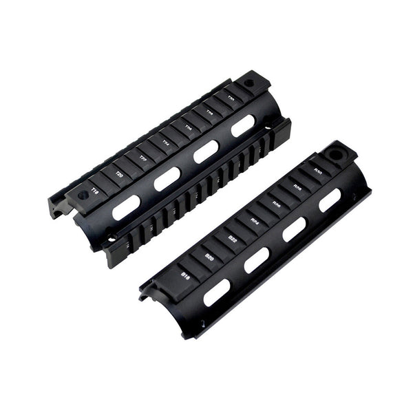 Carbine Length 2pc Drop In Handguard Quad Rail Mount for .223 / 5.56